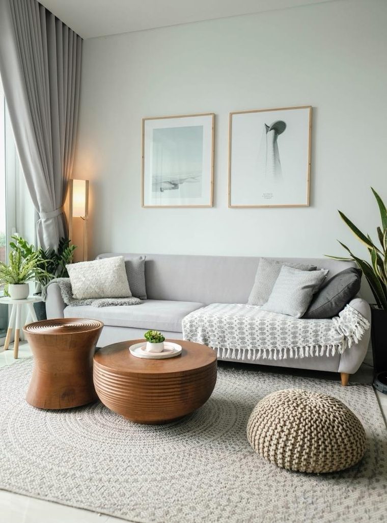 Beautifully clean and styled living room